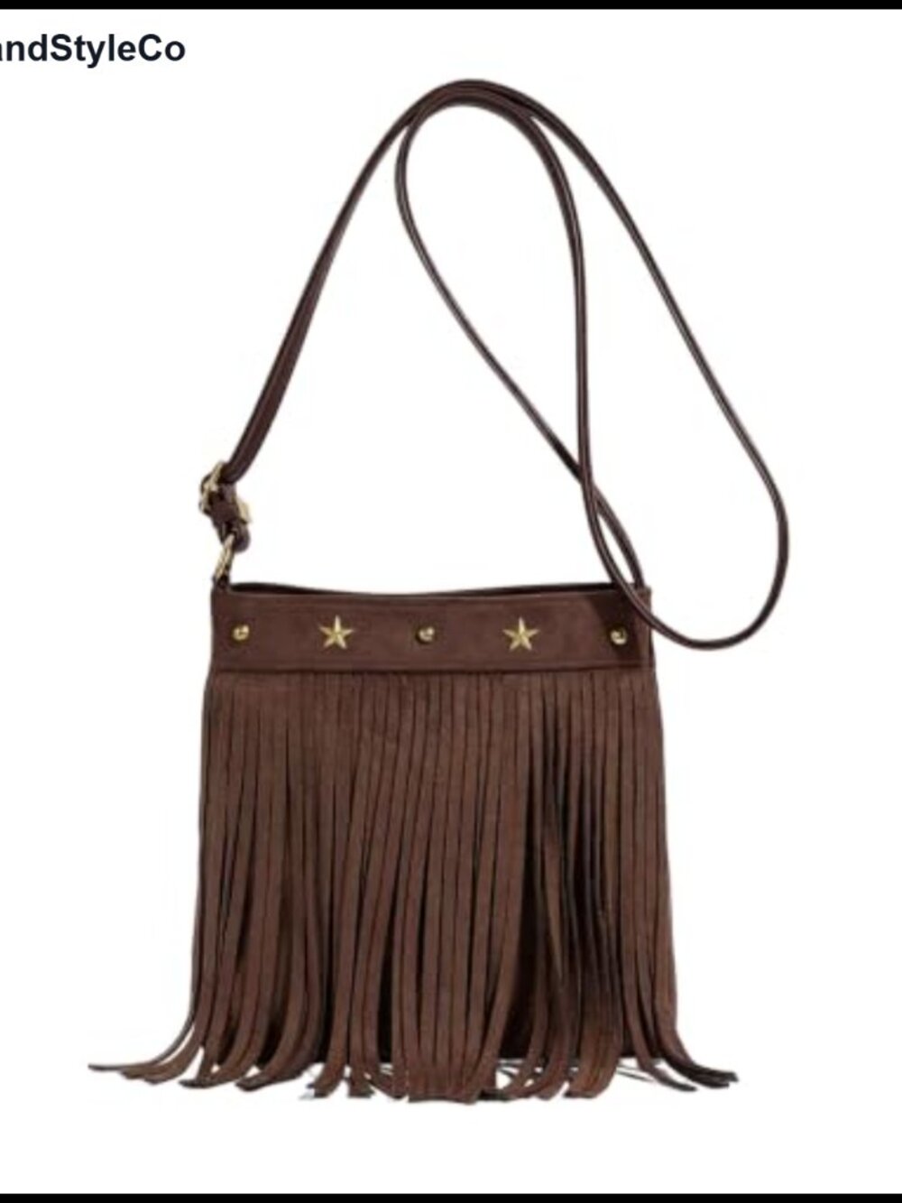 Western Fringe Crossbody Bag Suede Shoulder Purse Boho